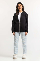 Black Basic Jacket WM-SWS-WS23-001